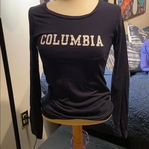 Columbia University long sleeve shirt
